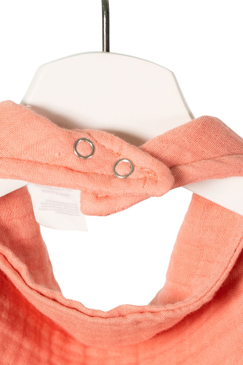 Musselin Bandana Lätzchen 3er Set - Rosa, Lachs, Lila - 100% Bio-Baumwolle