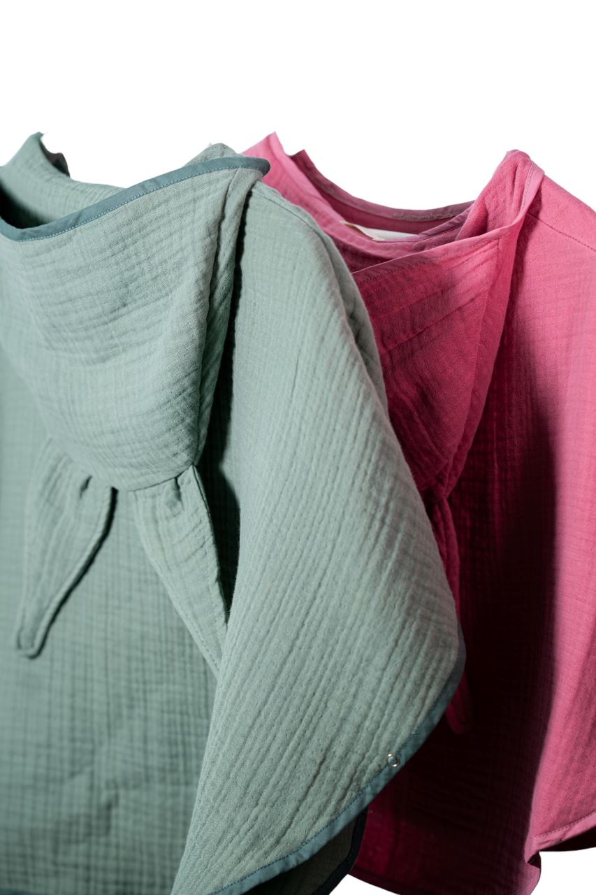 Musselin-Badeponcho - 100% Bio-Baumwolle