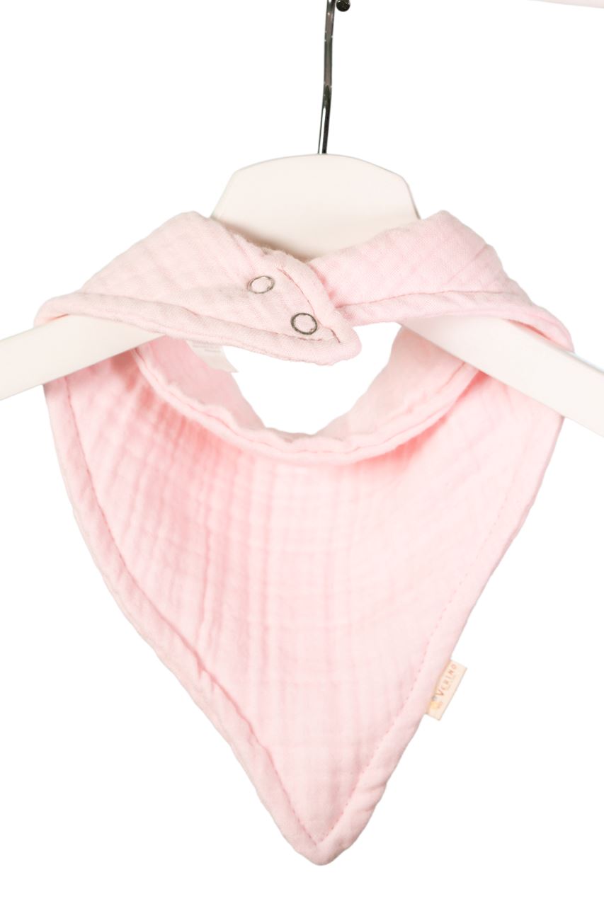 Musselin Bandana Lätzchen 3er Set - Rosa, Lachs, Lila - 100% Bio-Baumwolle